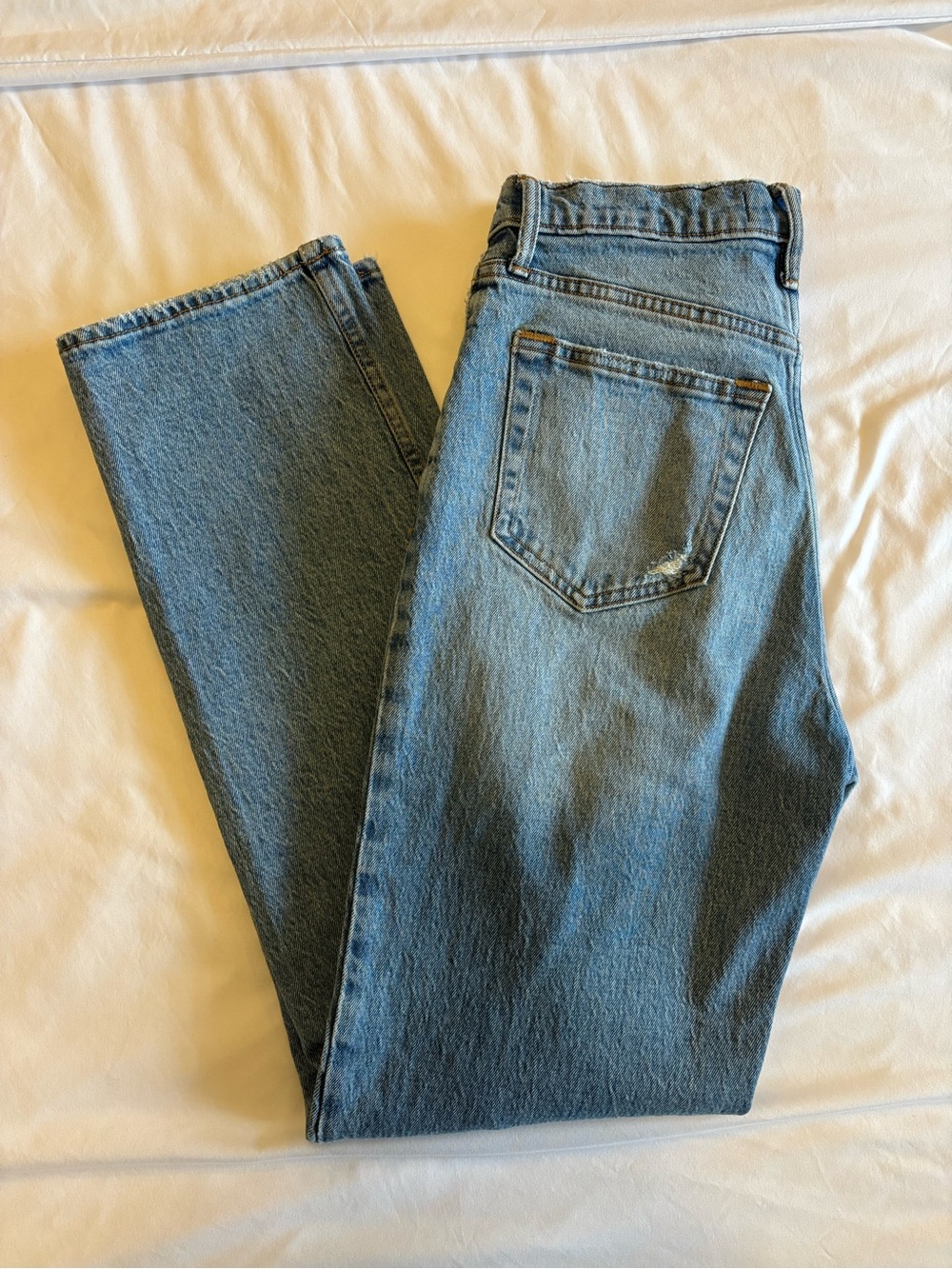 Abercrombie Straight Leg Jeans - Light Blue
